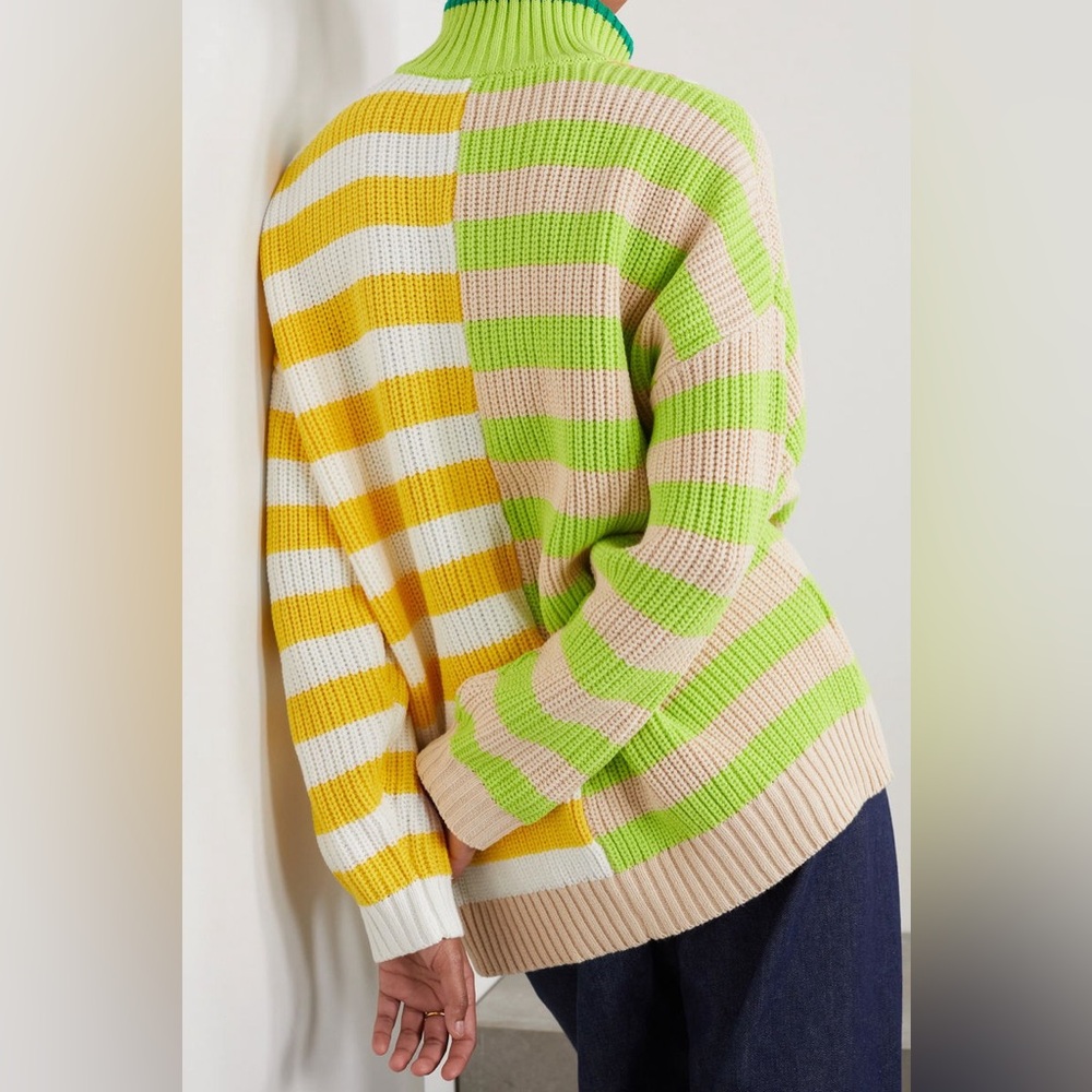 STAUD Multicolor Striped Turtleneck Sweater - Picture 7 of 13